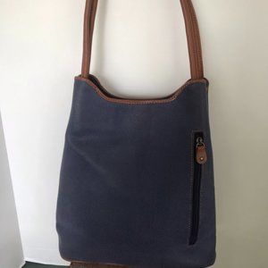 Maggi B Navy With Tan Trim Bag